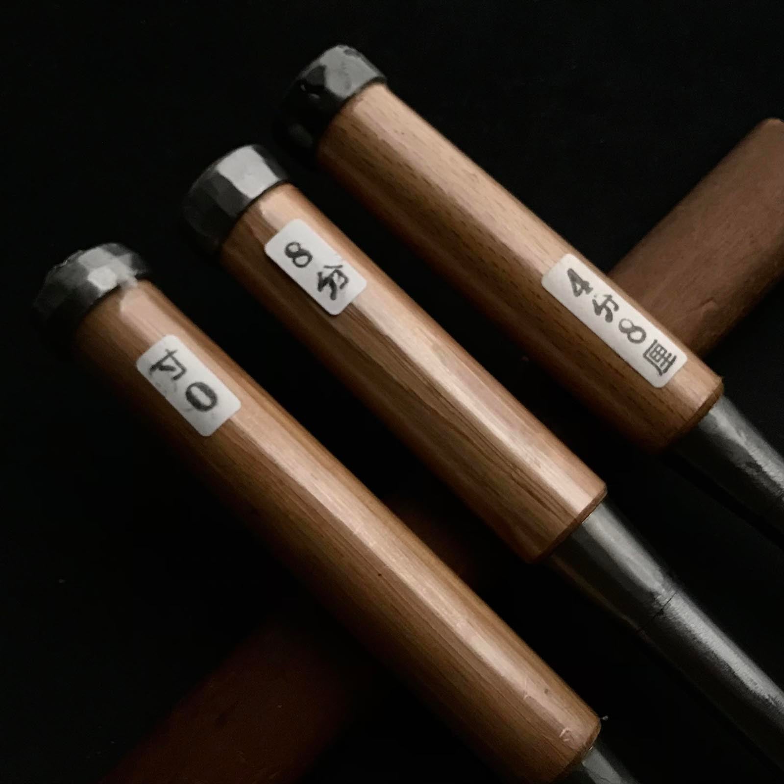 田斎木工鑿(タタキノミ) 青鋼付 田斎作 叩鑿 18,30,36,42,48mm