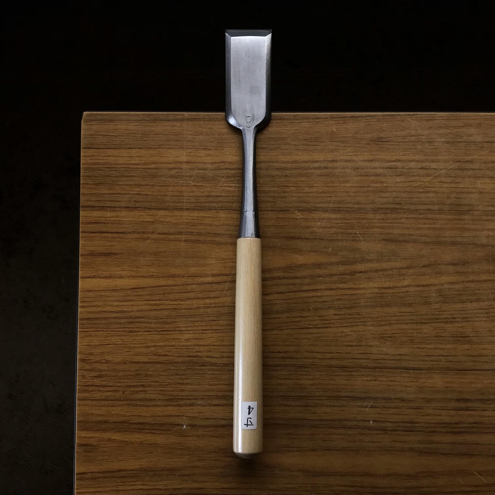 Tasai Paring chisels (Usunomi) with blue steel 田斎作 磨き仕上 薄鑿 42mm