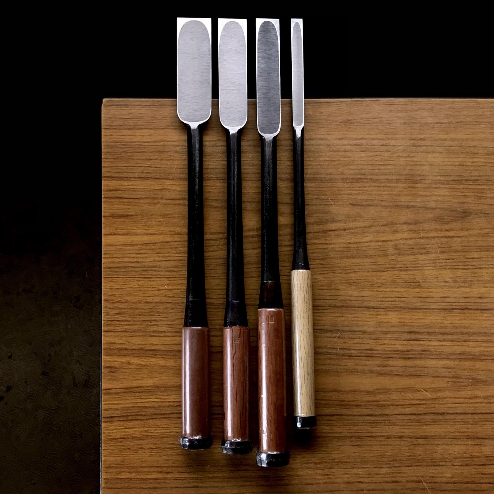 Tasai Slick Chisels (Anayanomi) 田斎 香の突穴屋鑿 36,30,24,12mm