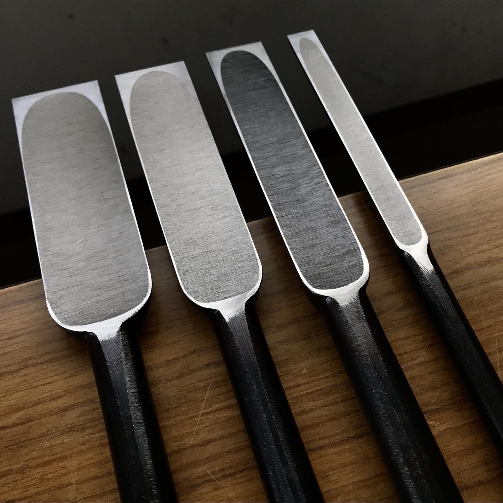 Tasai Slick Chisels (Anayanomi) 田斎 香の突穴屋鑿 36,30,24,12mm