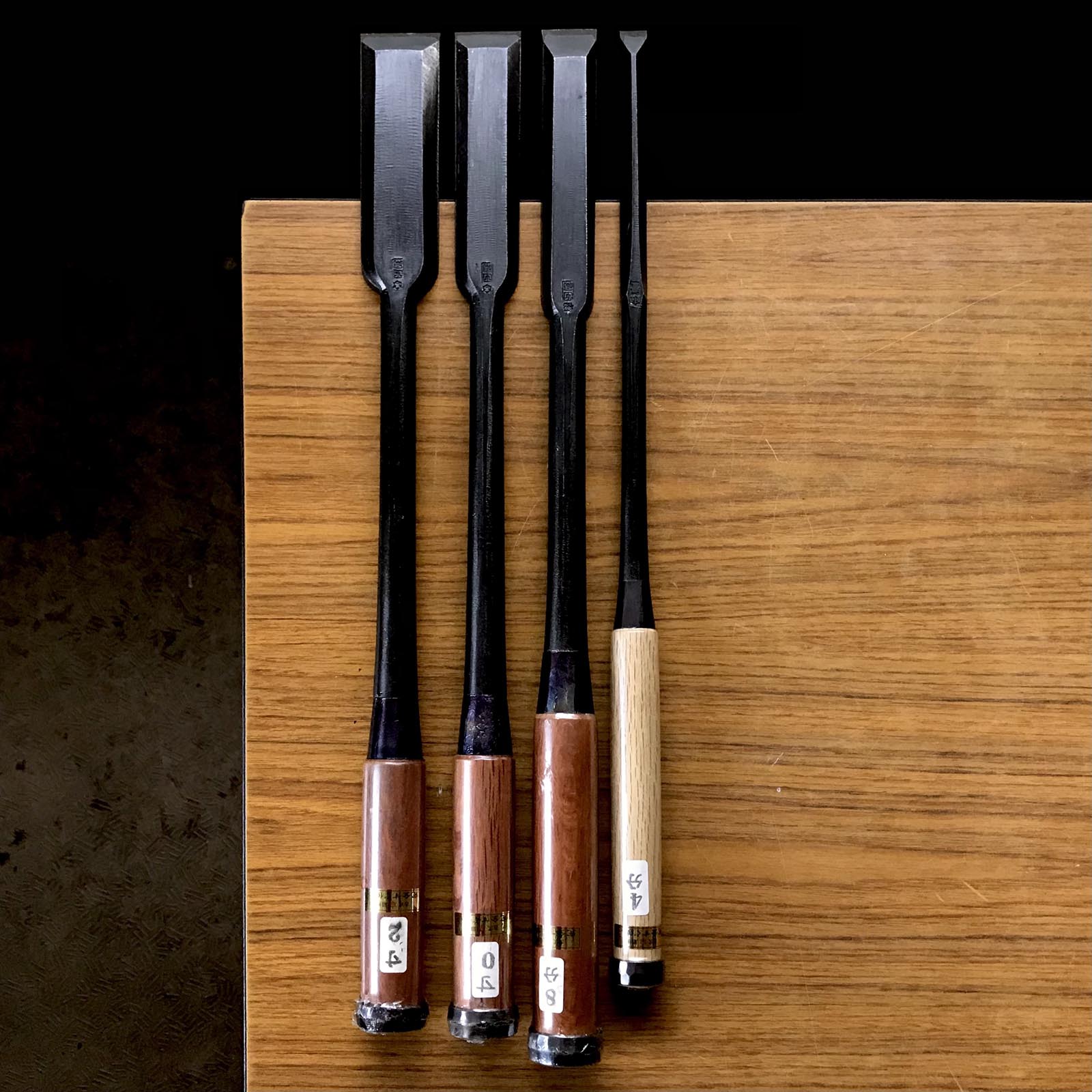 Tasai Slick Chisels (Anayanomi) 田斎 香の突穴屋鑿 36,30,24,12mm