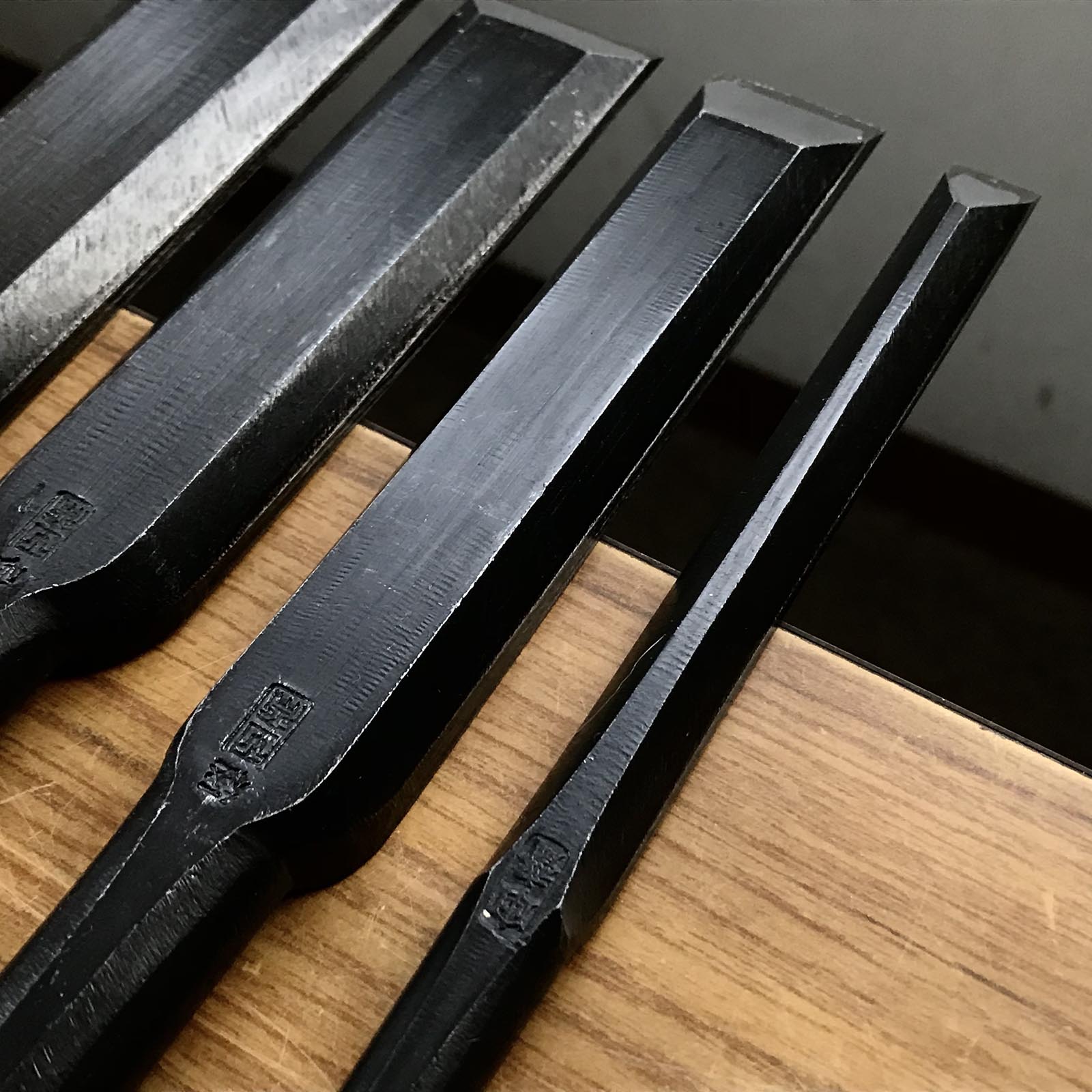 Tasai Slick Chisels (Anayanomi) 田斎 香の突穴屋鑿 36,30,24,12mm