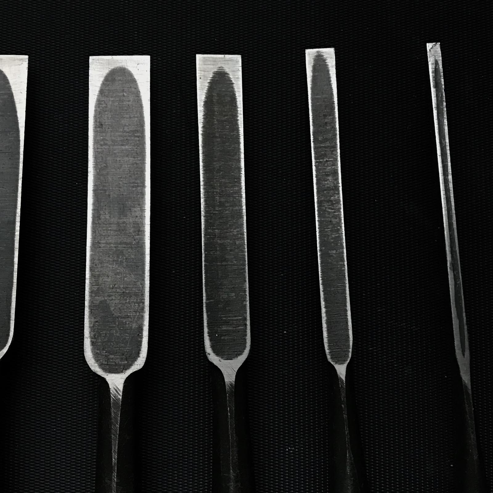 Kazuhirro Old stock Bench chisels set by Endou Kazuo 遠藤一雄作 かず弘 追入組鑿 Oiirenomi
