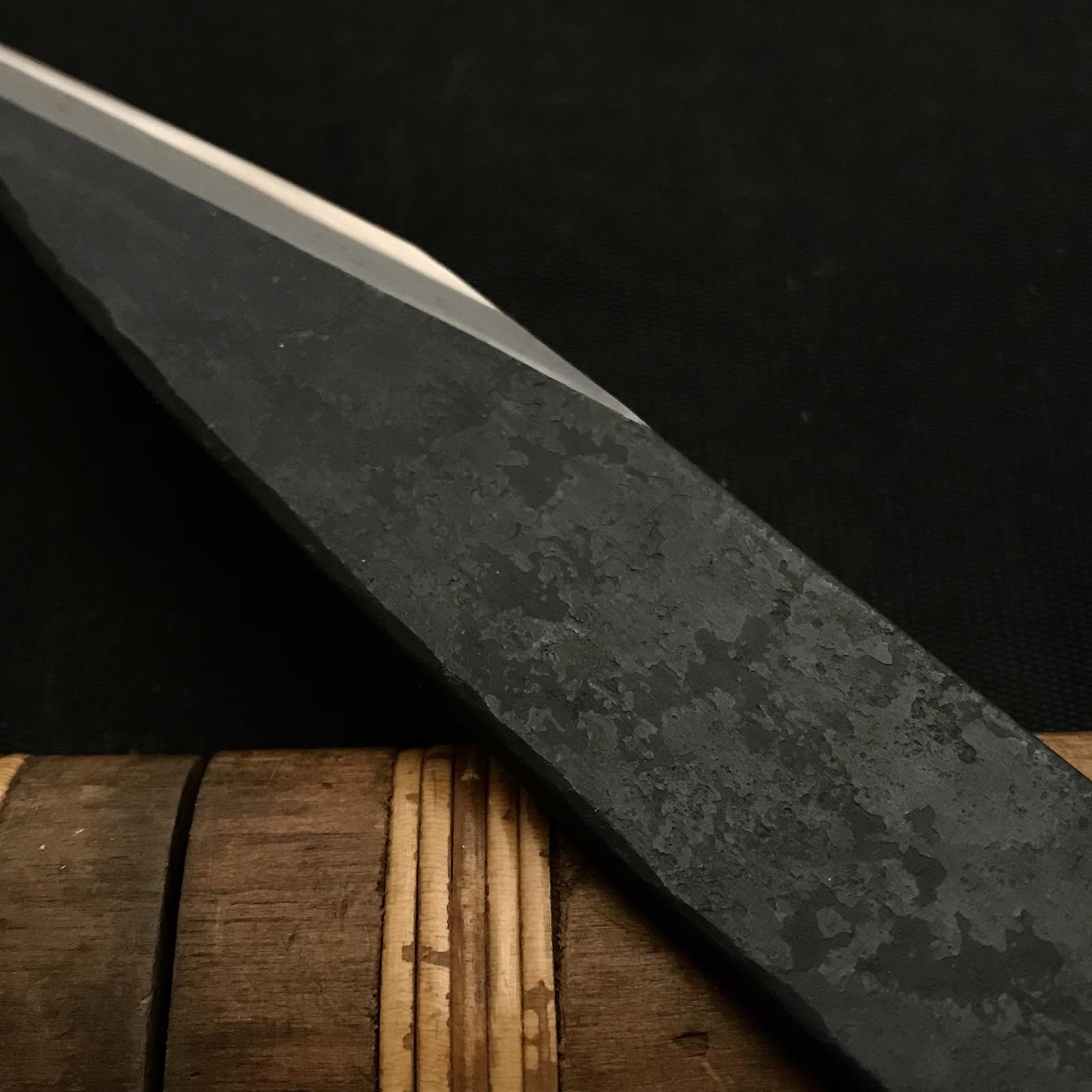 Custom made Kiridashi by Chiyotsuru Sadahide 3rd Generation Right hand 特注(3.5mm厚) 三代目千代鶴貞秀 切出し小刀 右