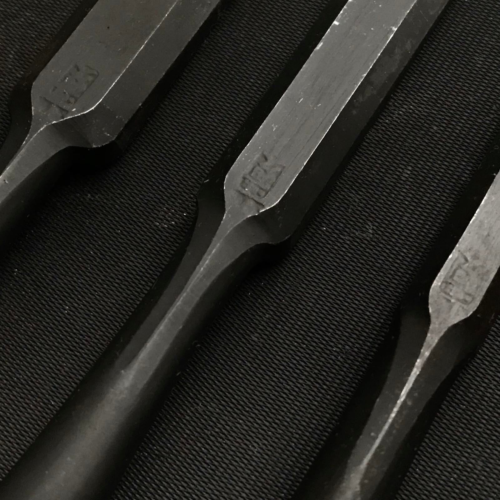 Old stock Kiyohisa Bench chisels by Watanabe Kiyoe 掘出し物 渡辺清栄作 清久 追入鑿 Oirenomi 12,15,18mm