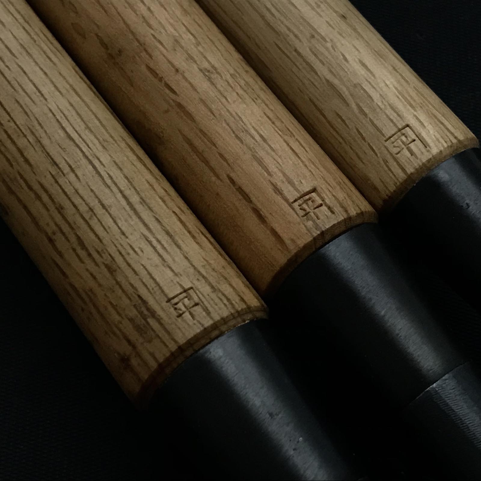 Old stock Koumaru Type Kanetake Paring chisels set 掘出し物 カネ武 甲丸薄鑿 Usunomi