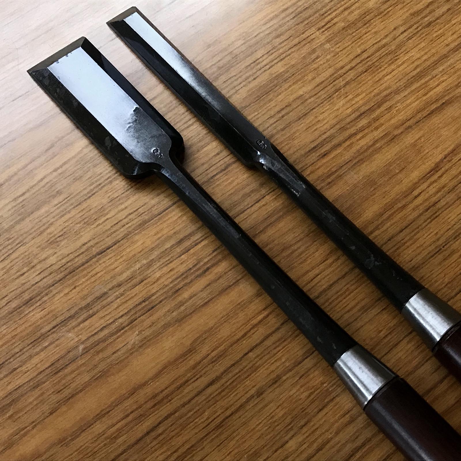 Hidari Ichihiro Slick Chisels set 左市弘 本突き組鑿 Unused