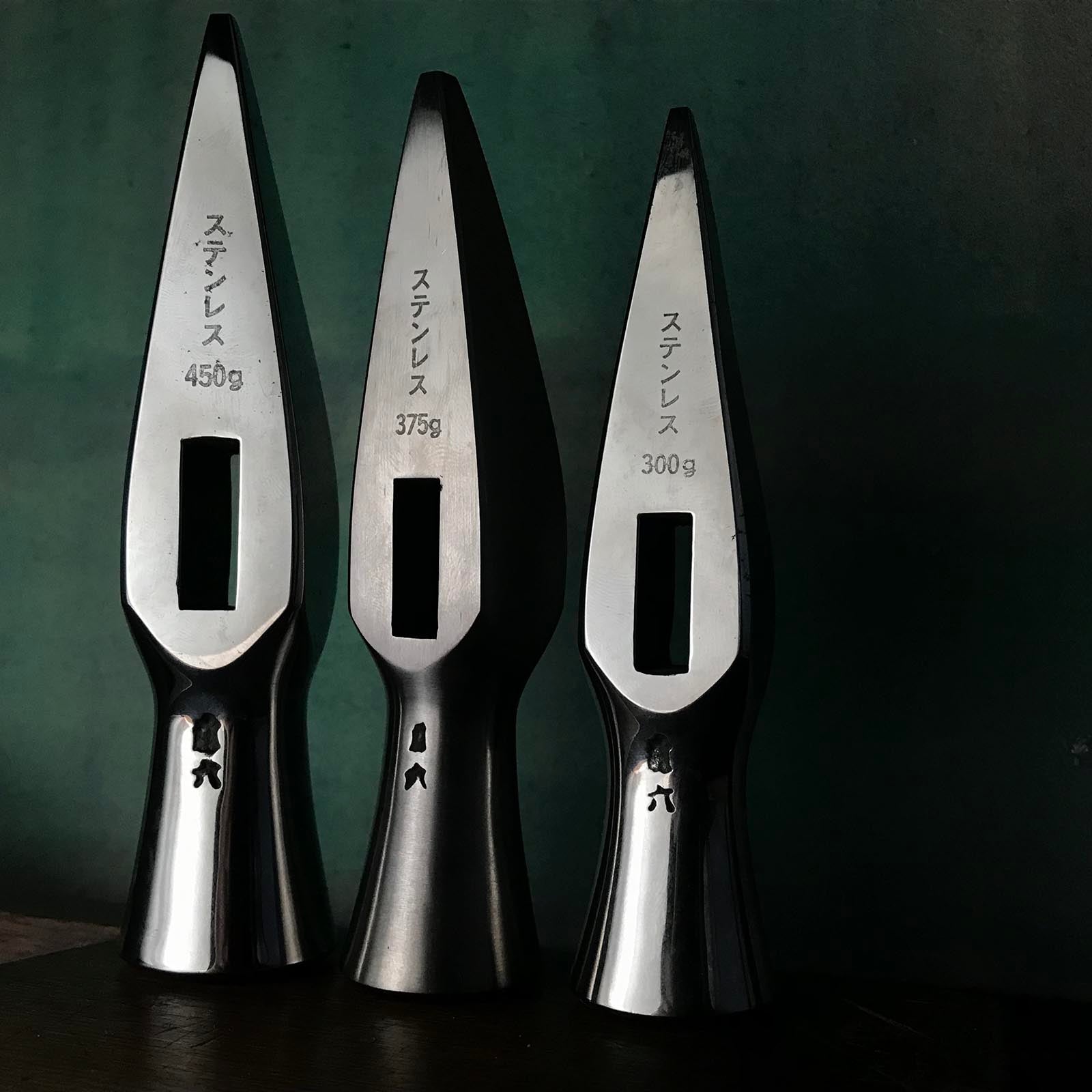 掘り出し物 藤六 ステンレス舟手玄翁 300,375, 450g