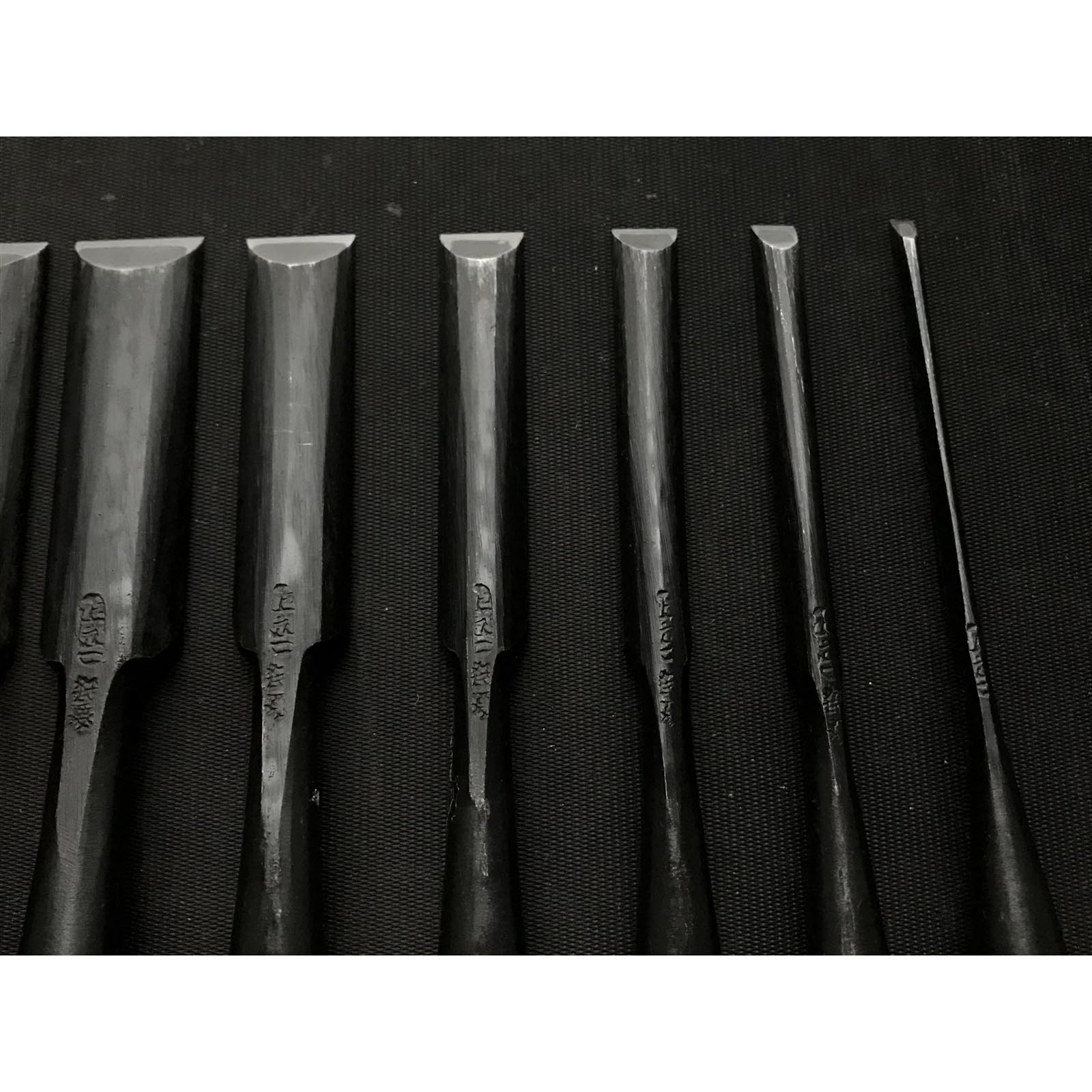 小丸藤宏型 今井忠太郎作 卓上ノミ 今井忠太郎作 二治弘 甲丸追入組鑿 紫檀柄 おいいれのみ #3