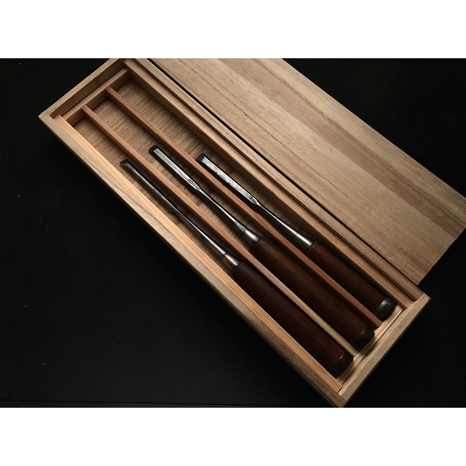 Used Hidari Hisasaku 2rd Custom made Chisels set 使用品 二代目左久作 特注鑿セット