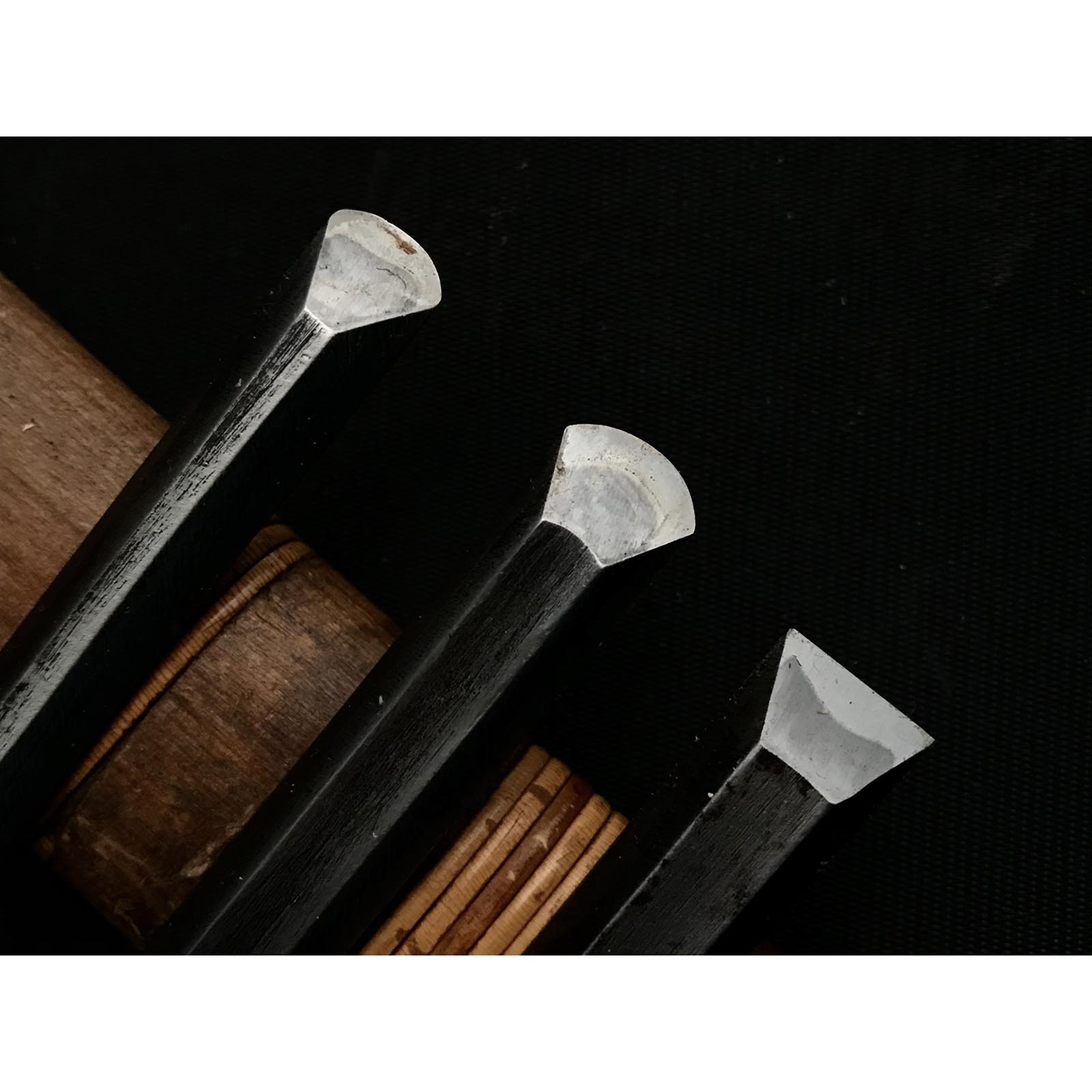 Used Hidari Hisasaku 2rd Custom made Chisels set 使用品 二代目左久作 特注鑿セット