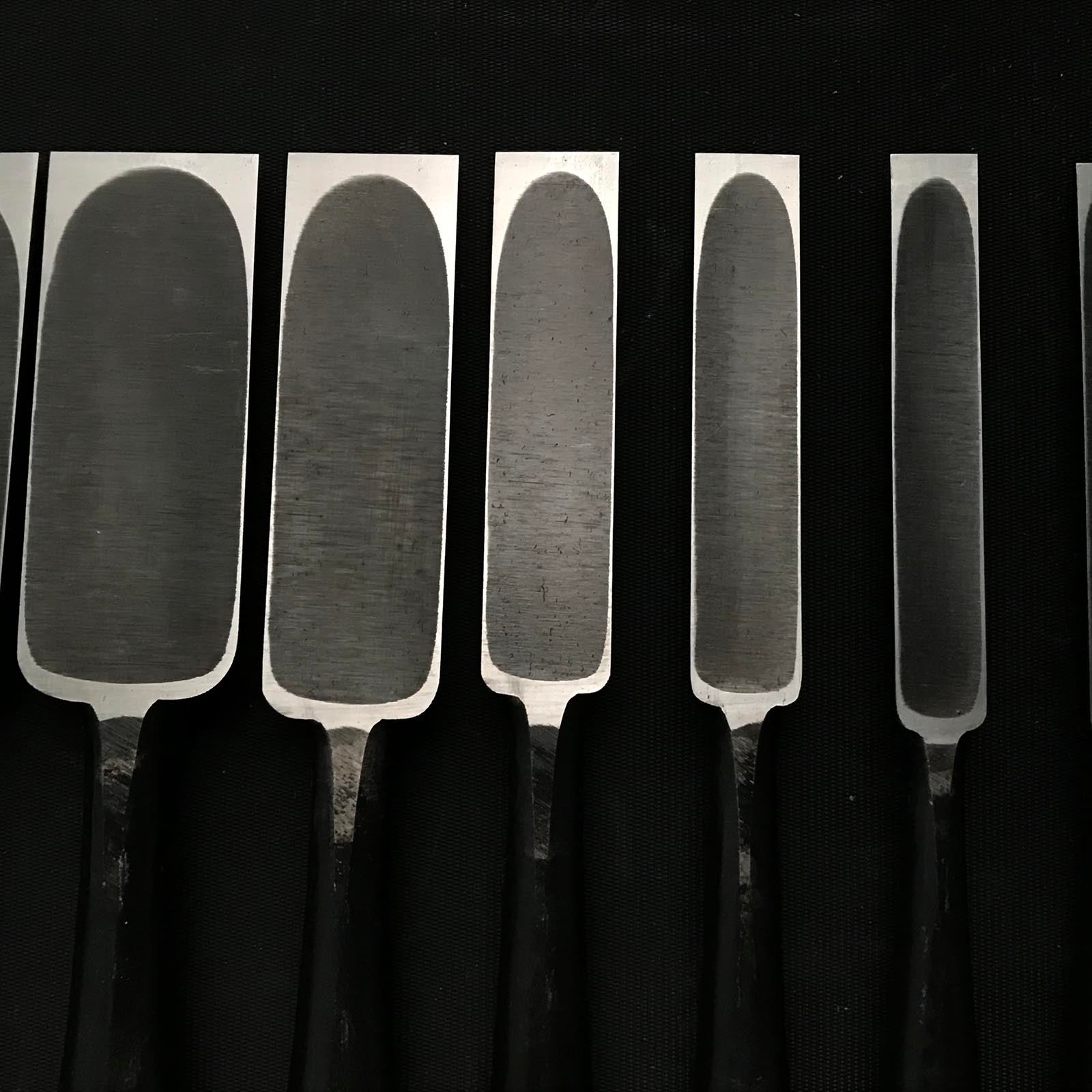 Fujihiro Medium timber chisels set by Chuutarou Imai 今井忠太郎作 二治弘 中叩組鑿 桐箱付 Chutatakinomi #5