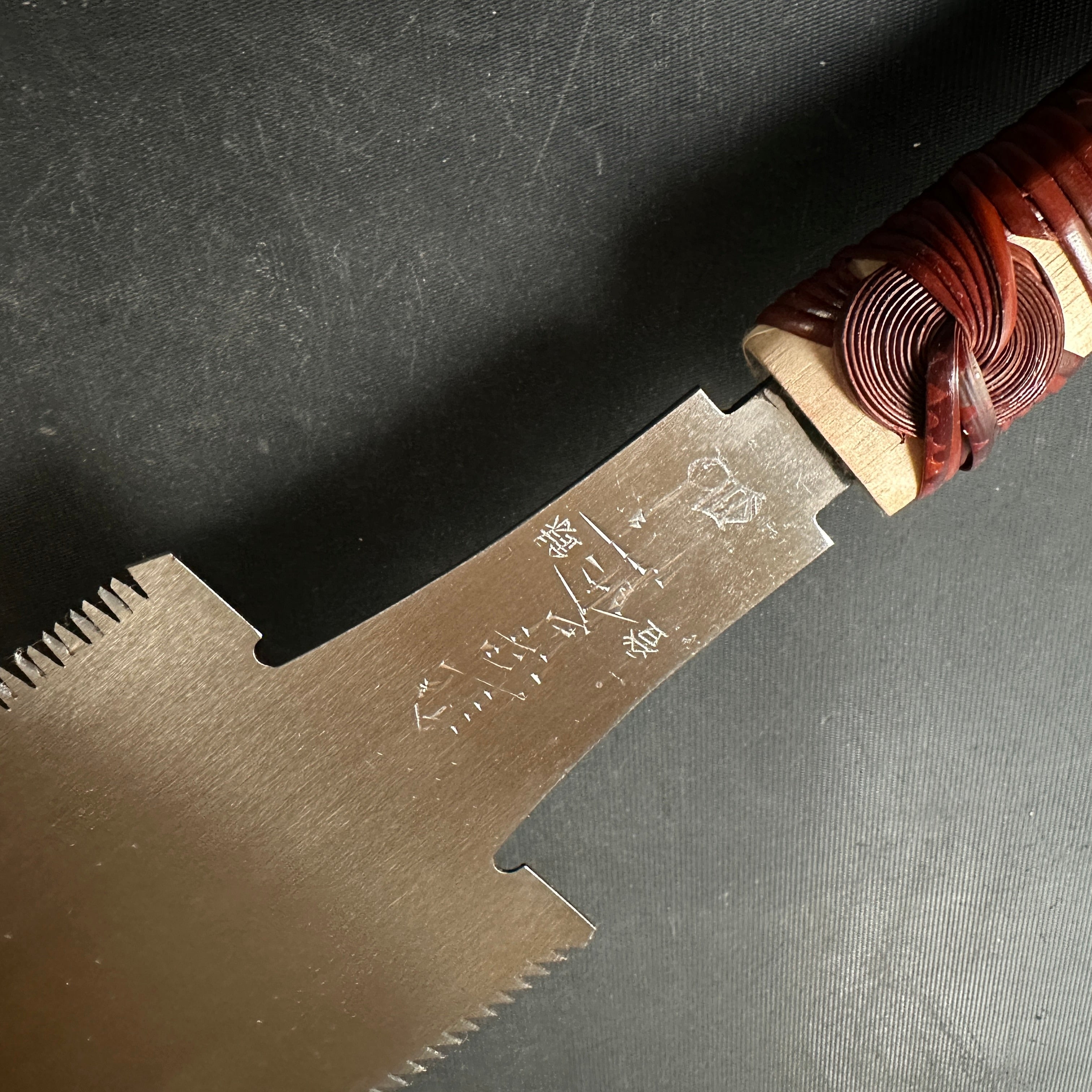 #60 長勝両刃鋸 渦巻きハンドル付き 堅木用 長勝鋸 両刃鋸 渦巻き柄 広葉材用 270mm