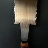 #R18 Ready to use! Old stock Double Edge Saw with Eddy Type Handles set by Kurashige 直ぐ使い 倉重栄助 目立 渦巻き柄 両刃鋸 270mm