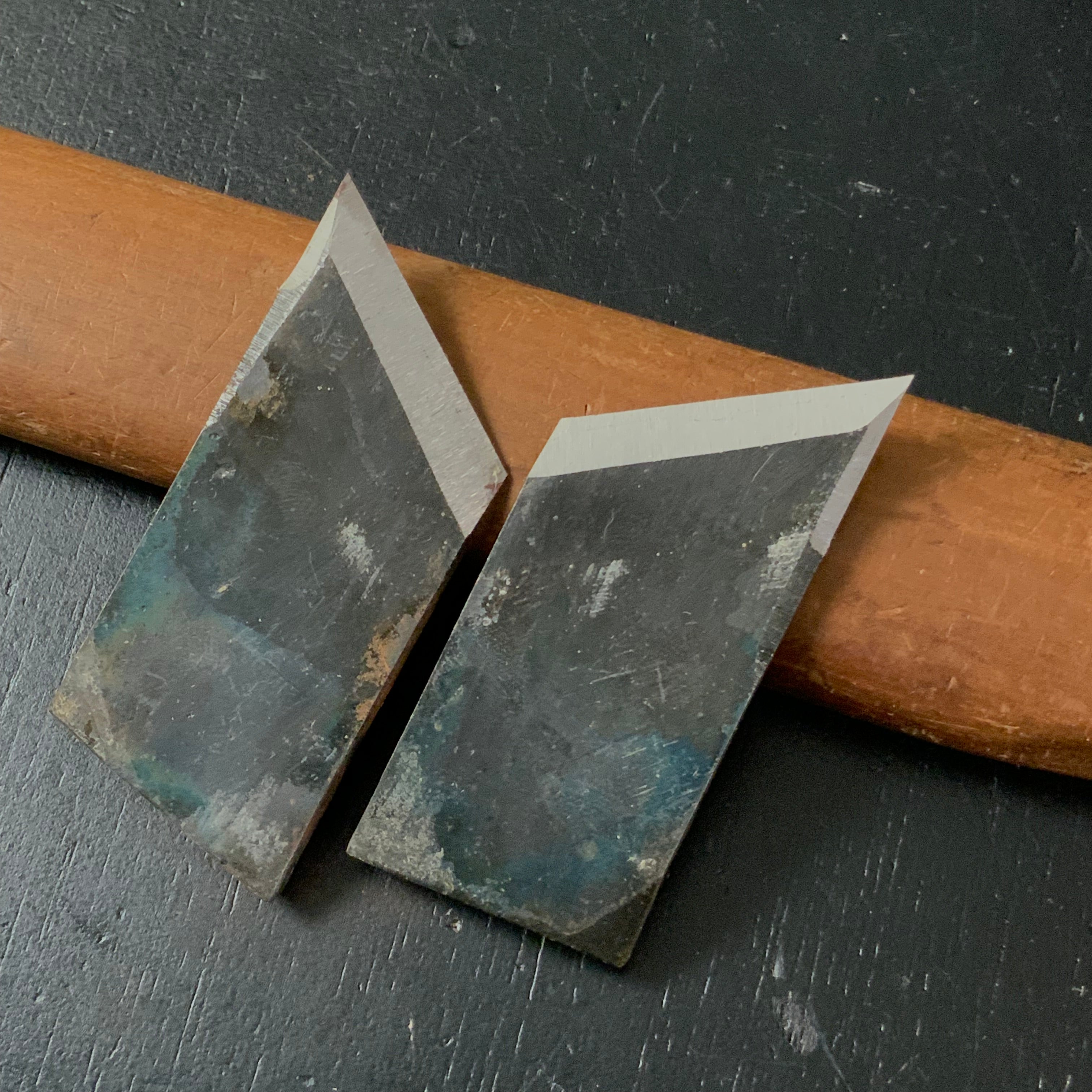 Sadajo Rabbet Planes (Kiwa-Kanna) with Blue steel Left &Right 貞城 際鉋 青紙鋼 本仕込 左右 36mm