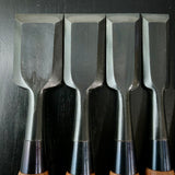 #M168  No brand Bench chisels set by unknown smith  無名 追入組鑿 10本組 作者不明