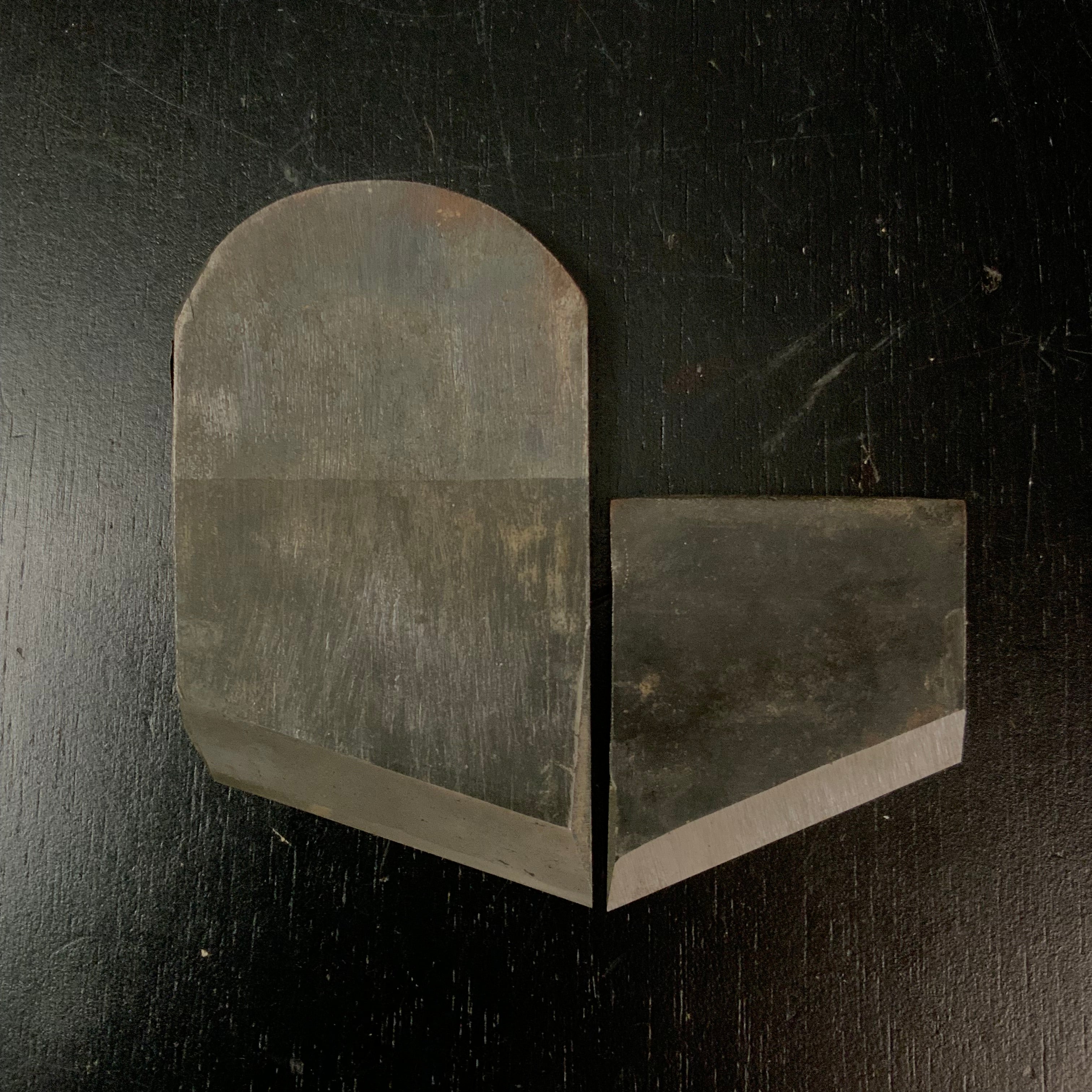 Old Stock Hyobu Big Rabbet Planes  Right   掘出し物 大際鉋 右 秀勝 兵部 本仕込み 65mm