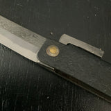 Hammered Mark (Small knife used for killing insects or pests) by Shigeru Tomida knife-shaped Extra-large 富田滋作 槌目 肥後小刀 ナイフ型 特大 100mm