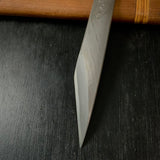 Biwa-ura Right hand Kiridashi by Sozen  Carving   京都鍛冶 素全作  琵琶裏 切出し小刀 右