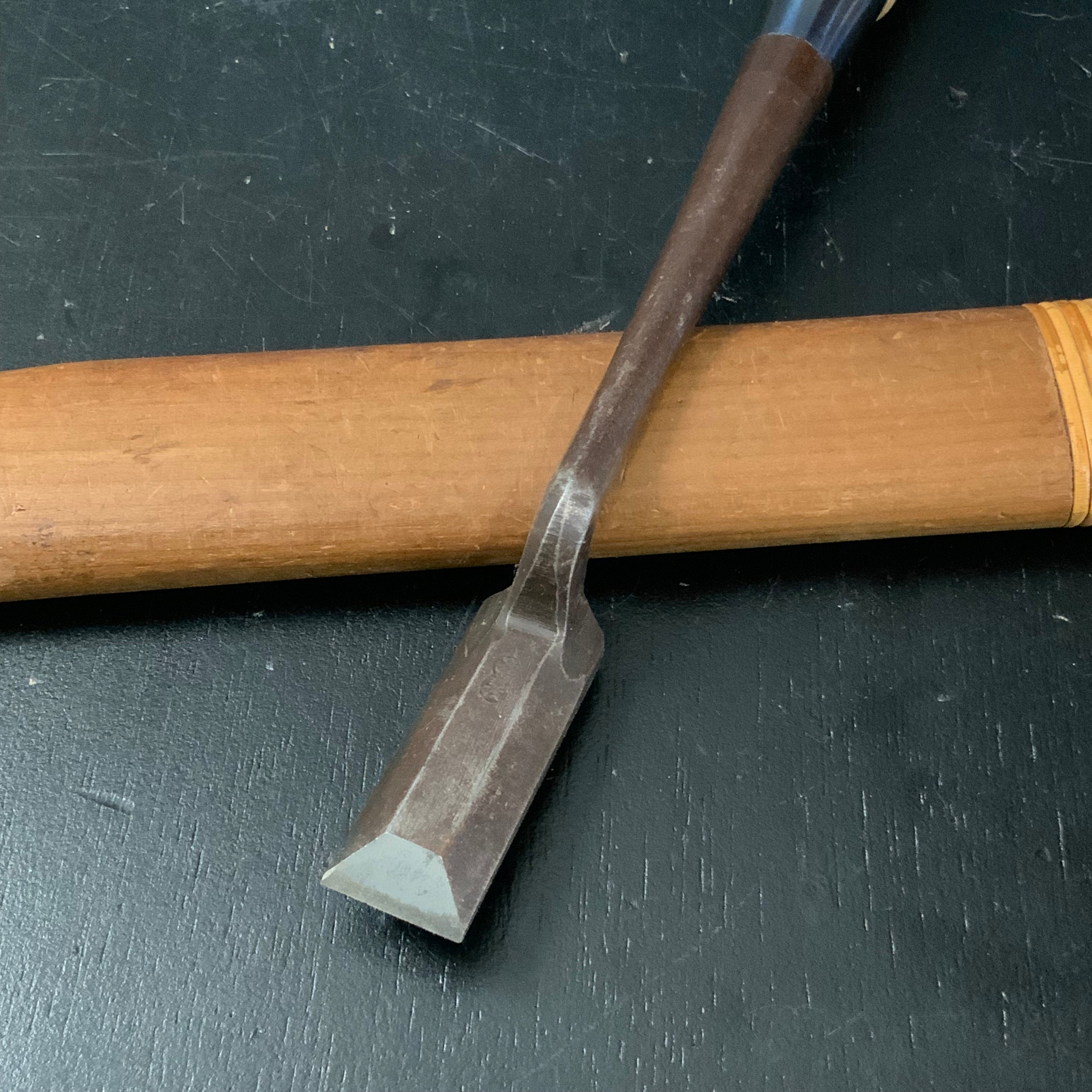 Old stock Hirayoshi Timber Bachi(Kotenomi) chisels  掘出し物 平義 鎬 鏝鑿 kotenomi  18mm