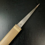 Old stock Koshido Sakamitsu with white steel Right  掘出し物  坂光作 越堂 繰り小刀 鞘付 132mm