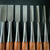 Sukeroku  Sukemaru 3th High-Speed Steel Bench chisels set  三代助丸 碓氷淑郎 ハイス鋼追入鑿 助六 15本組 Oirenomi