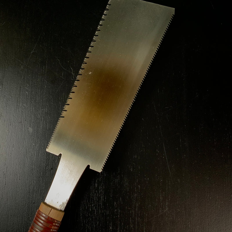 #137  Nagakatsu Double Edge (Ryoba) Saw with Eddy Type Handles For Hard Wood 長勝鋸 両刃鋸 渦巻き柄 広葉材用 225mm