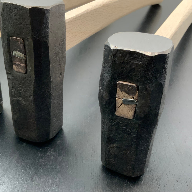 #2 Hand made Japanese Blacksmith tools Hammer(Hitsukuri-Tsuchi)  鍛冶屋道具 火造槌 八角曲り柄付