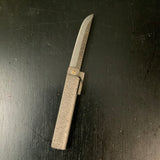 Hammered Pattern by Shigeru Tomida sword-shaped large 富田滋作 槌目乱刃 肥後小刀 剣型 大 75mm