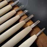 Baishinshi Carving chisels set    /       梅心子 彫刻刀10本組   Chokokuto