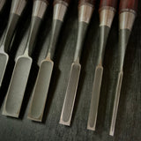 Old stock Ichihiro Bench chisels set    掘出し物 市弘 山崎勇作 追入組鑿  Oirenomi