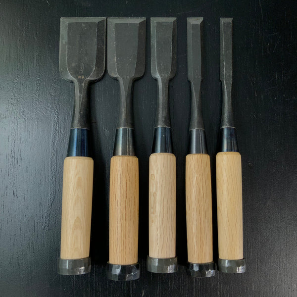 Ioroi Bench chisels White Steel  (Oirenomi) 五百蔵作 追入鑿