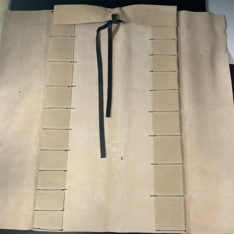 Daido Timber chisels Leather Cloth Bag  大道 床ベロア革 叩鑿巻 ３枚袖