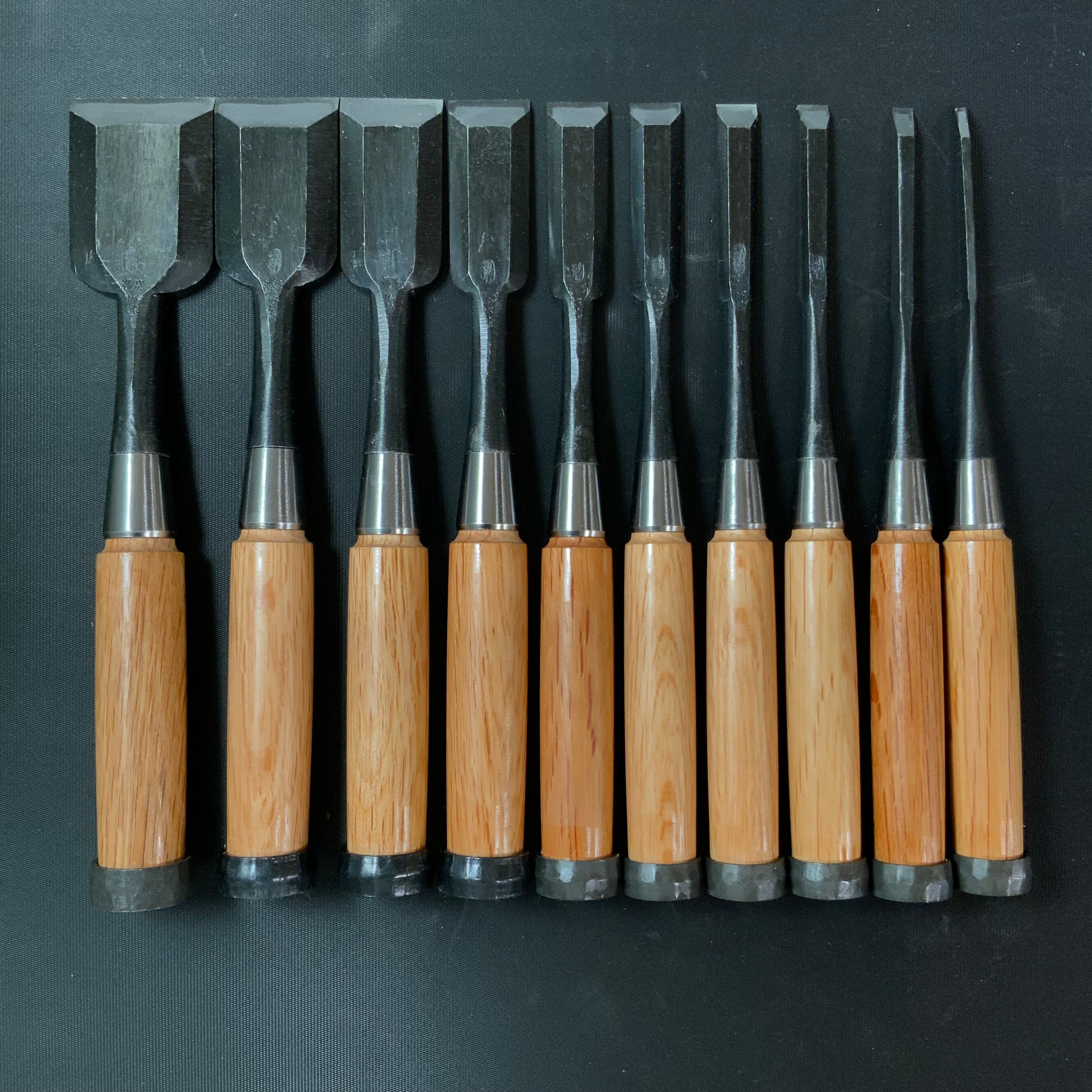 Yoshitaka Bench chisels set (Oirenomi) / 義隆 追入組鑿 10本組