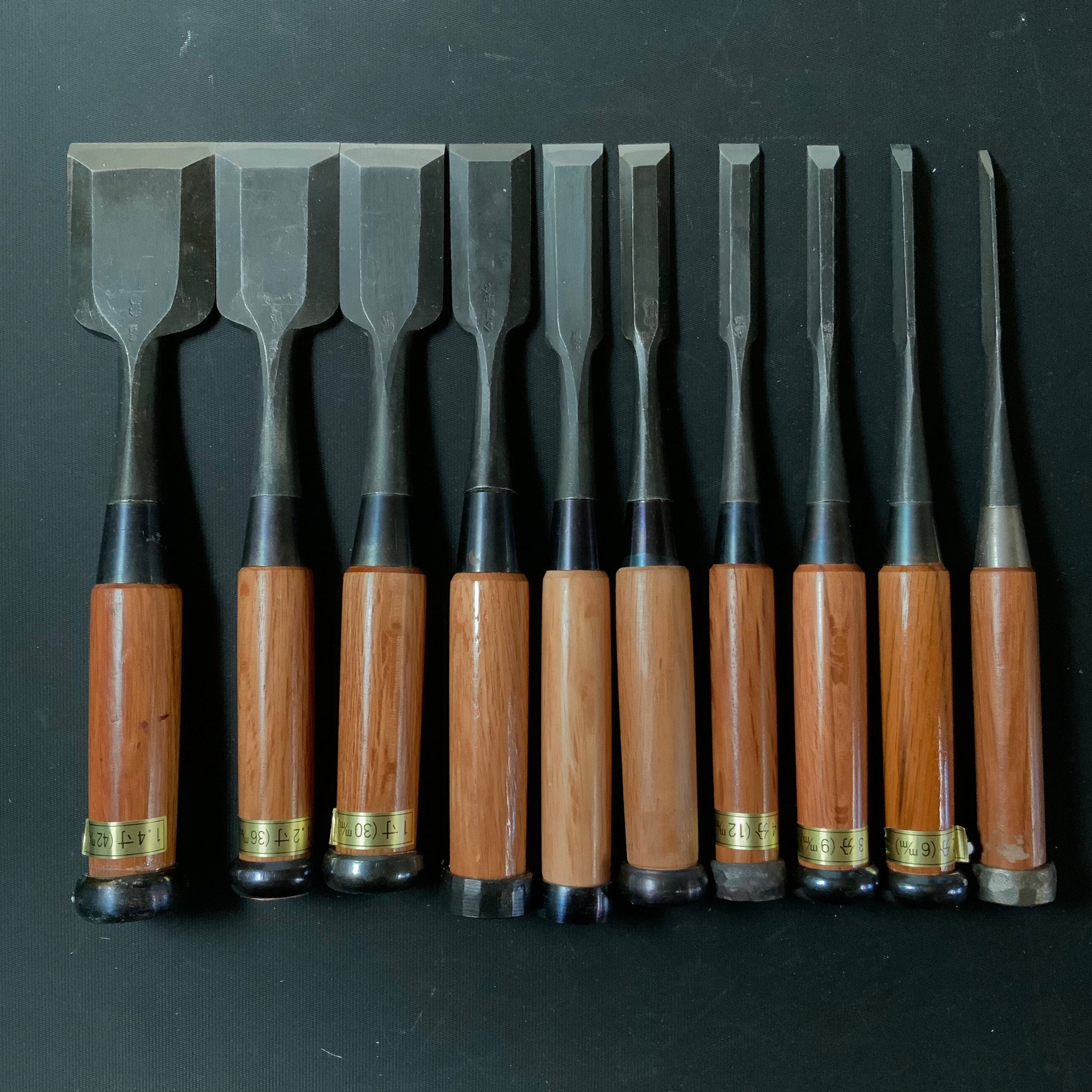 #M146 Mixed set for beginner Bench chisels set バラ鑿合わせ 初心者におすすめ 追入組鑿