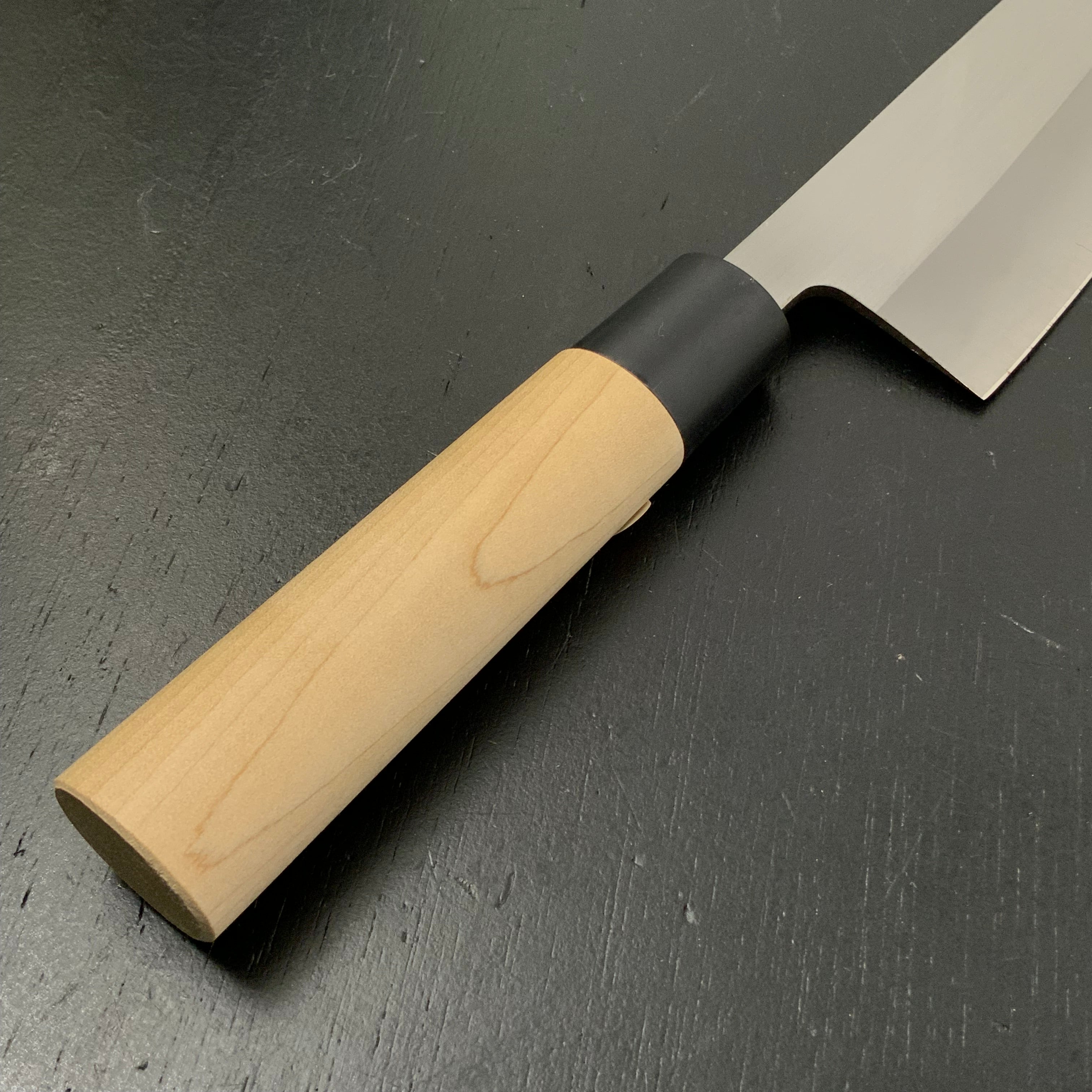 Hanasatsuki Santoku Knife White Steel intercalation 165mm    花皐月 三徳包丁 165mm 白紙網 本割込
