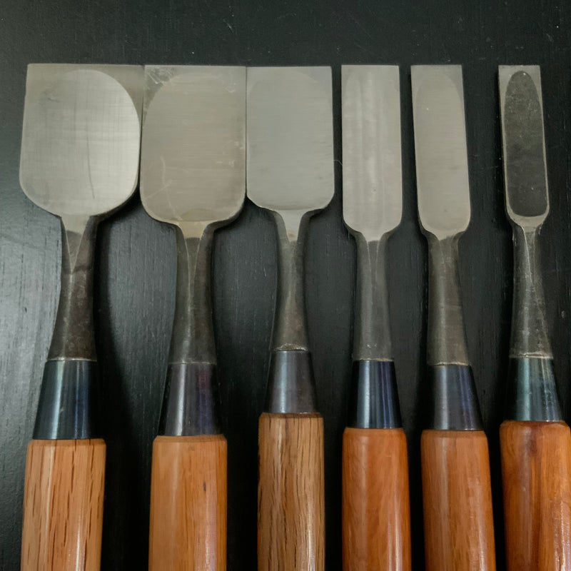 #M173 Mixed Bench chisels set by unknown  バラ鑿合わせ 追入れ組鑿 10本組 作者不明