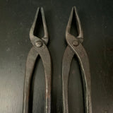 Yatoko Flat Type Traditional Japanese blacksmith tool (pliers)   矢床 火造箸 平 450ｍｍ