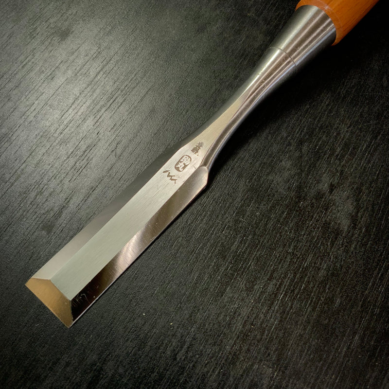 Old stock Sukemaru  High-Speed Steel Bench chisels 掘出し物 助丸 ハイス鋼ダメ切り鑿 二つ裏 Damekirinomi 15,24mm