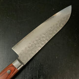 Kouetsu Damascus Finish Santoku Kitchen Knife V10  侊悦 三徳包丁 ダマスカス槌目 170mm