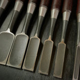 Old stock Ichihiro Bench chisels set    掘出し物 市弘 山崎勇作 追入組鑿  Oirenomi