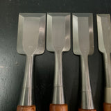 Old stock Mitsukuni Sukemaru  High-Speed Steel Timber chisels set 掘出し物 光圀 助丸 ハイス鋼 叩き鑿 tatakinomi