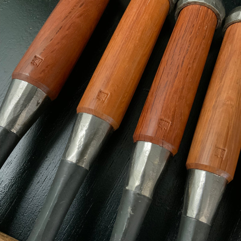 Old stock Ichihiro Bench chisels set    掘出し物 市弘 追入組鑿  Oirenomi