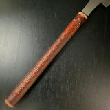 #136 Nagakatsu Double Edge (Ryoba) Saw with Eddy Type Handles For Hard Wood  直ぐ使い 長勝鋸 渦巻き柄 両刃鋸 225mm