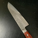 Kouetsu Damascus Finish Santoku Kitchen Knife V10  侊悦 三徳包丁 ダマスカス槌目 170mm