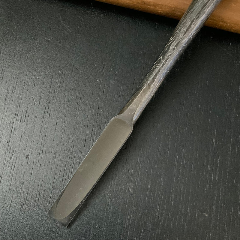 Tasai Mokume Special  Bench chisels with blue steel   田斎作 木目 追入鑿 紫檀柄 12mm