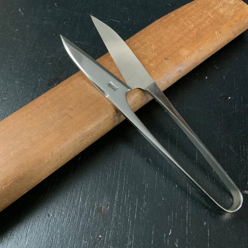 Old stock Nobumasa Nigiri kobasami Stainless steel Traditional Japanese scissors  掘出し物 信正 握り小鋏 高級ステン 手作り