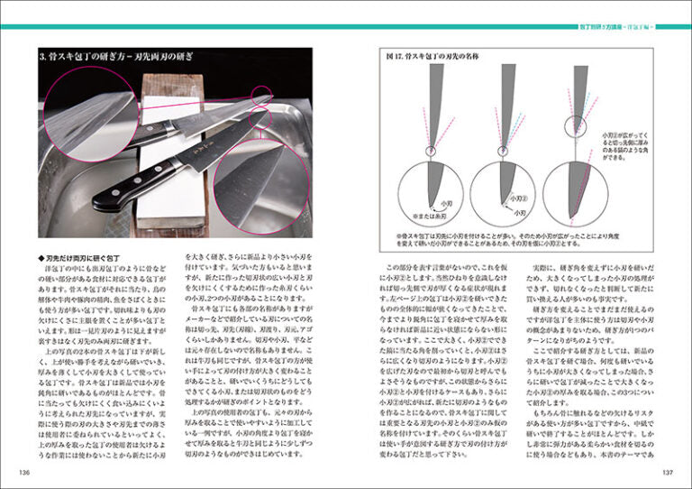 実践 料理の味から追求した  包丁研ぎの技法 　<Practical> Knife Sharpening Techniques Pursued from the Viewpoint of Cooking Taste