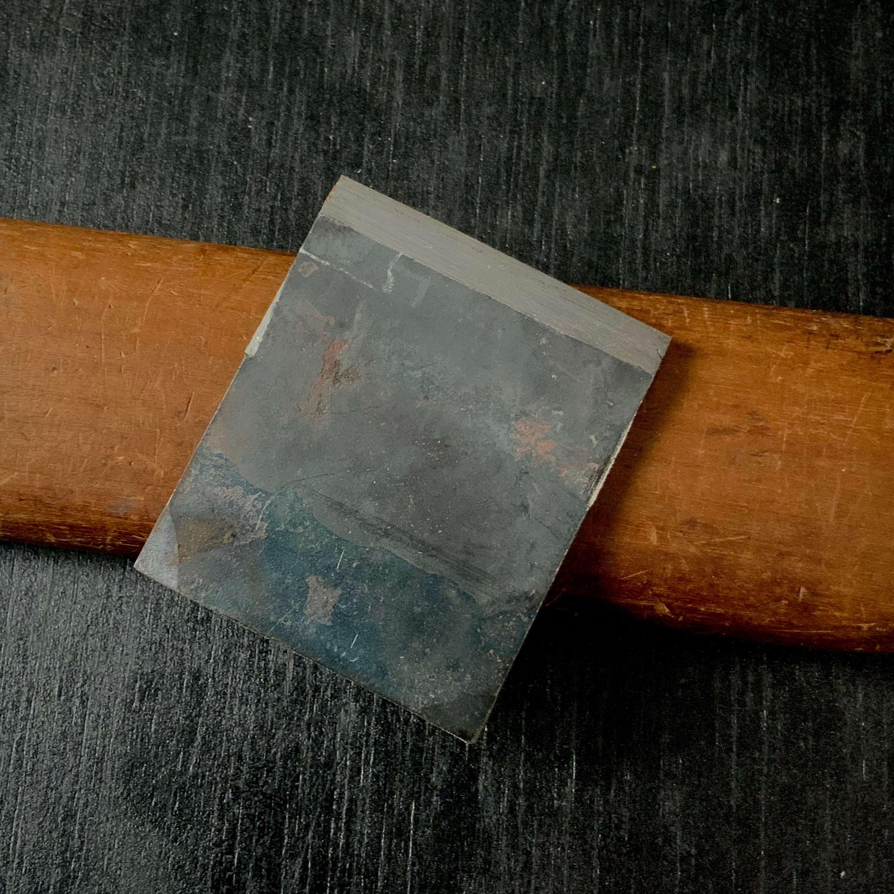 Old stock Yoshimitsu Small Plane(Ko-Kanna) Blue Steel   掘出し物 義光  小鉋  42mm 青紙付