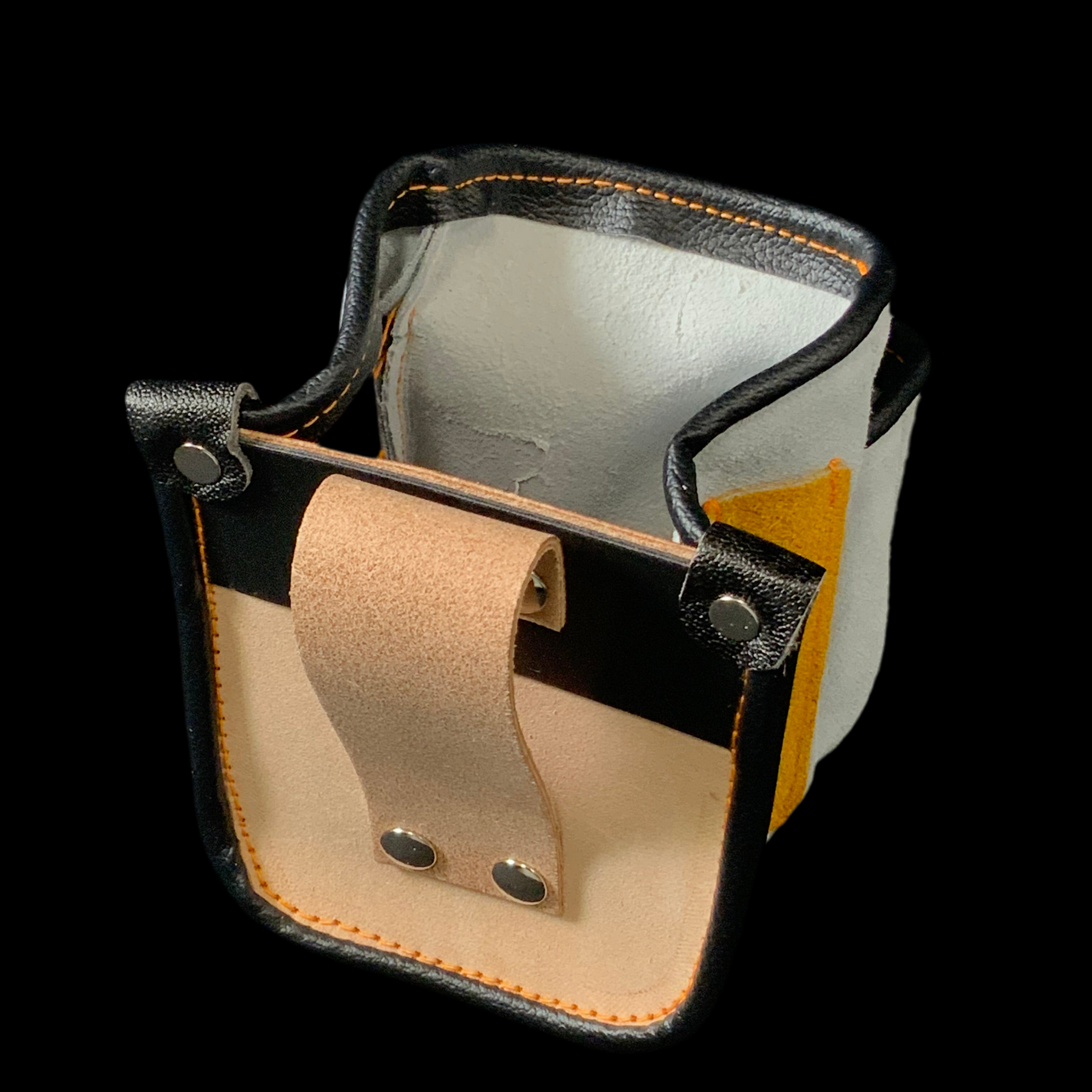 だるま ミニ小物入れ 床革  M-20  Working Waist Screw bag, Mini accessory pouch, leather backing